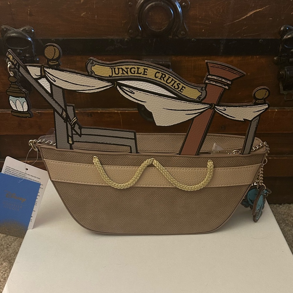 Disney Danielle Nicole Jungle Cruise Crossbody Bag - Brown and Cream - NWT